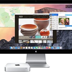 Apple Mac mini, 2.6GHz Intel Core i5 Dual Core, 8GB RAM, 1TB HDD, Mac OS, Silver, MGEN2LL/A (Newest Version) (Renewed)
