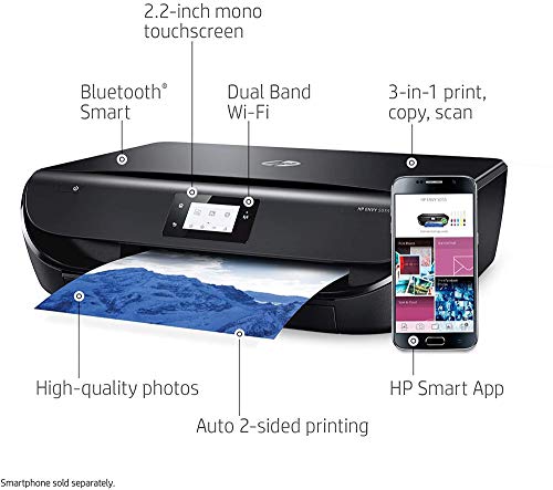 HP ENVY 5055 Wireless All-in-One Color Photo Printer, HP Instant Ink, Works with Alexa (M2U85A)