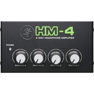 Mackie HM Series, 4-Way Headphone Amplifier Mixer Accessory 1-ch x 4 Headphones (HM-4)