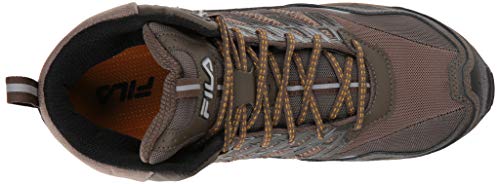 Fila Men's Hail Storm 3 Mid Composite Toe Trail Work Shoes Shoe, Walnut/Major Brown/Gold Fusion, 11 D US