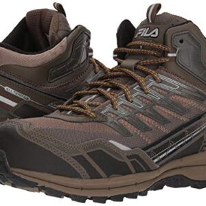 Fila Men's Hail Storm 3 Mid Composite Toe Trail Work Shoes Shoe, Walnut/Major Brown/Gold Fusion, 11 D US