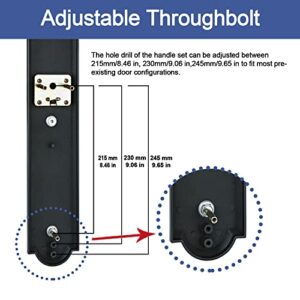 TMC Single Cylinder HandleSet with Deadbolt and Knob Door Handle for Entrance and Front Door Reversible for Right and Left Handed Satin Nickel Finish,MDHST2018SN-AMZ