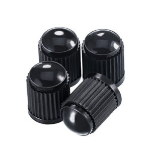 20 Pack Tyre Valve Dust Caps for Car, Motorbike, Trucks, Bike, Bicycle (Black)