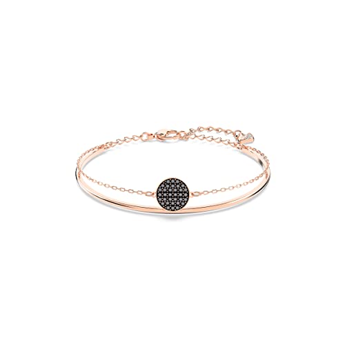 SWAROVSKI Bangle Bracelet, Delicate Clear Crystals on a Rose-Gold Tone Finish Setting, Part of the Ginger Collection