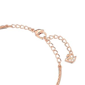 SWAROVSKI Bangle Bracelet, Delicate Clear Crystals on a Rose-Gold Tone Finish Setting, Part of the Ginger Collection