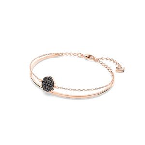 SWAROVSKI Bangle Bracelet, Delicate Clear Crystals on a Rose-Gold Tone Finish Setting, Part of the Ginger Collection