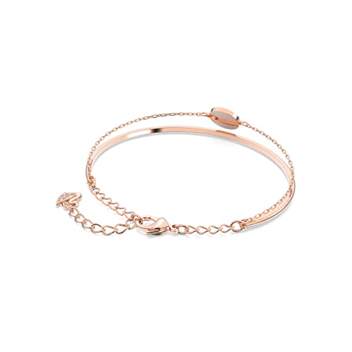 SWAROVSKI Bangle Bracelet, Delicate Clear Crystals on a Rose-Gold Tone Finish Setting, Part of the Ginger Collection