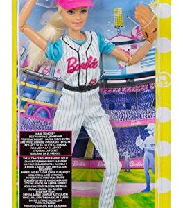 Barbie Ultra-Flexible Baseball Doll with Mitt