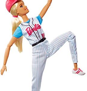 Barbie Ultra-Flexible Baseball Doll with Mitt