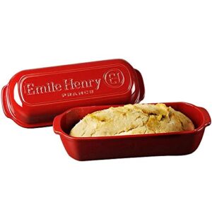 Emile Henry Italian Bread Loaf Baker | Burgundy