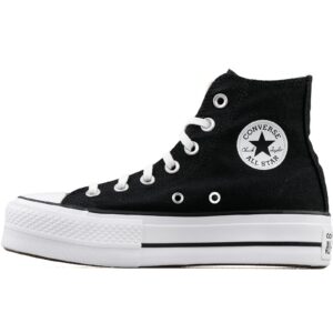 Converse Women's Chuck Taylor All Star Lift High Top Sneakers, Black/White/White, 8.5 Medium US