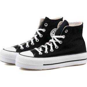 Converse Women's Chuck Taylor All Star Lift High Top Sneakers, Black/White/White, 8.5 Medium US