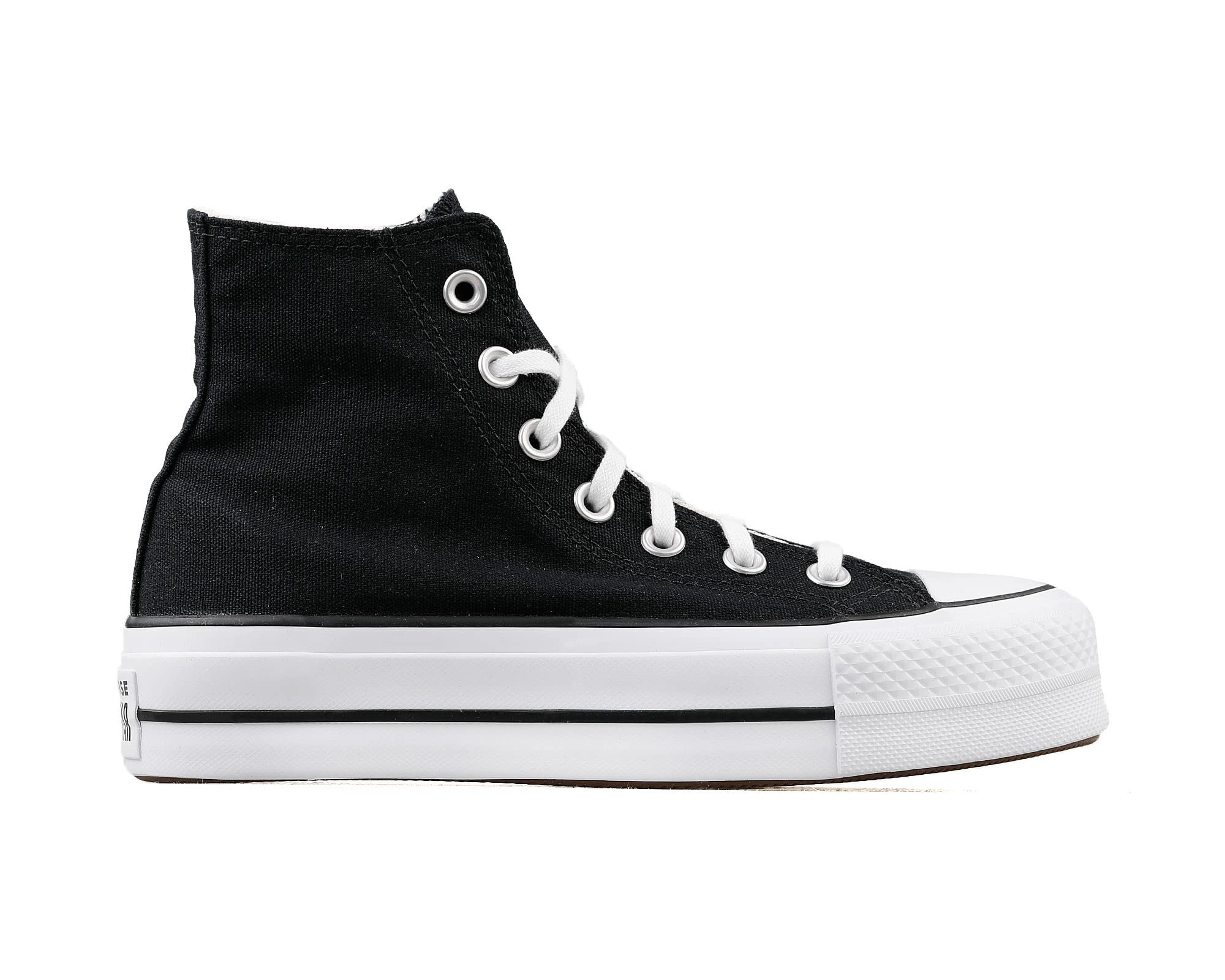 Converse Women's Chuck Taylor All Star Lift High Top Sneakers, Black/White/White, 8.5 Medium US