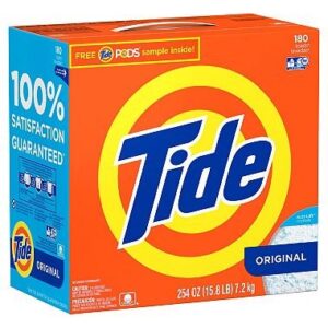 tide he ultra powder laundry detergent (254 oz, 180 loads) as