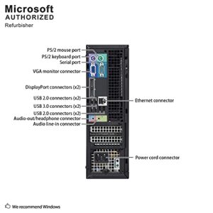 Dell Optiplex 7010 High Performance Flagship Business Desktop Computer, Intel Quad-Core i3 Up to 3.8GHz, 8GB DDR3 RAM, 500GB HDD, DVD, USB 3.0, Windows 10 Pro (Renewed)