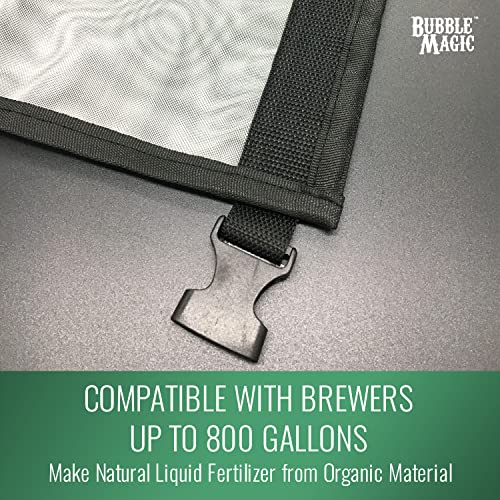 Bubble Magic Compost Tea Bag, Infuser, Strainer, Fine Mesh for 800 Gallon Brewers, Plant Nutrients Extractor, Make Natural Liquid Fertilizer from Organic Material, Large 15.75” x 21.5”