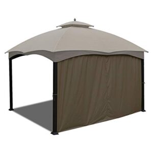 abccanopy gazebo replacement curtain 10'x12' - universal privacy side wall for outdoor gazebo, 1 panel only (brown)