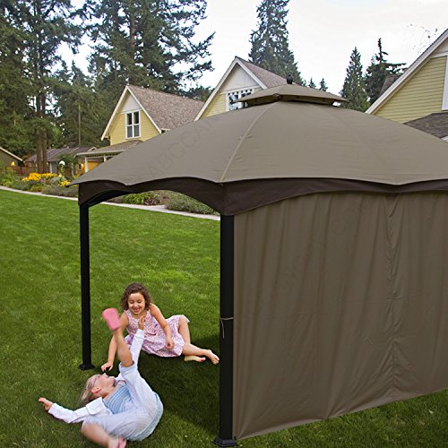 ABCCANOPY Gazebo Replacement Curtain 10'x12' - Universal Privacy Side Wall for Outdoor Gazebo, 1 Panel Only (Brown)