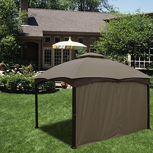 ABCCANOPY Gazebo Replacement Curtain 10'x12' - Universal Privacy Side Wall for Outdoor Gazebo, 1 Panel Only (Brown)