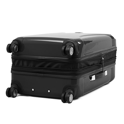 Atlantic Luggage Atlantic Ultra Lite Hardside Expandable Spinner, Jade Black, Checked Medium