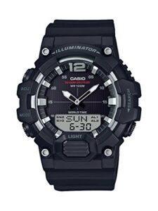 casio men's hdc-700-1avcf classic analog-digital display quartz black watch