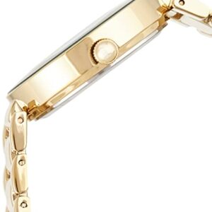 Anne Klein Women's AK/1362GNGB Diamond-Accented Gold-Tone Bracelet Watch