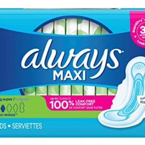 Always Pads Size 2 Maxi 32 Count Long Super 9 Hour (Pack of 3)