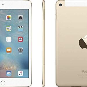 Apple iPad Mini 4, 16GB, Gold - WiFi + Cellular (Renewed)