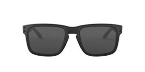 oakley si holbrook matte black tonal icon/gray sunglasses (oo9102-e555)