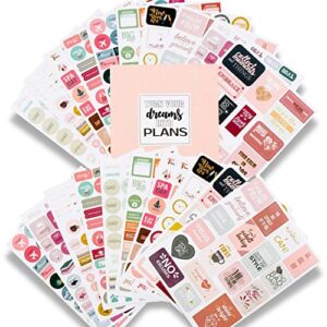 planner stickers 1000+ scrapbook stickers – inspirational and motivational journal stickers - planner accessories and stickers for planners pack and calendar stickers for adults planner
