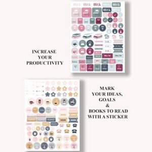 Planner Stickers 1000+ Scrapbook Stickers – Inspirational and Motivational Journal Stickers - Planner Accessories and Stickers for Planners Pack and Calendar Stickers for Adults Planner