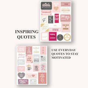Planner Stickers 1000+ Scrapbook Stickers – Inspirational and Motivational Journal Stickers - Planner Accessories and Stickers for Planners Pack and Calendar Stickers for Adults Planner