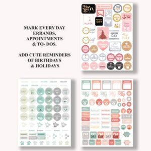 Planner Stickers 1000+ Scrapbook Stickers – Inspirational and Motivational Journal Stickers - Planner Accessories and Stickers for Planners Pack and Calendar Stickers for Adults Planner