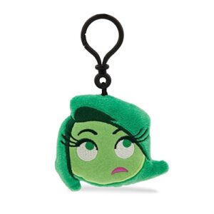 emoji plush backpack clip - inside out (disgust)