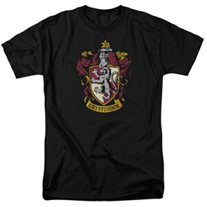 harry potter gryffindor color crest t-shirt, black, 3xl