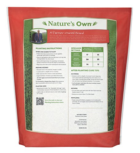 Mountain View Seeds Natures Own Sun & Shade Mix Grass Seed, 8-pounds