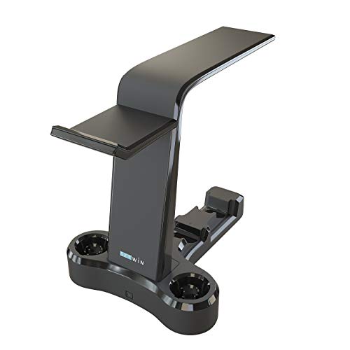 Skywin VR Charging Stand - PSVR Charging Stand to Showcase, Display, and Charge Your PS4 VR (PS4 Controller)