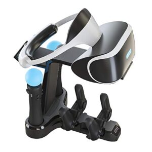 Skywin VR Charging Stand - PSVR Charging Stand to Showcase, Display, and Charge Your PS4 VR (PS4 Controller)