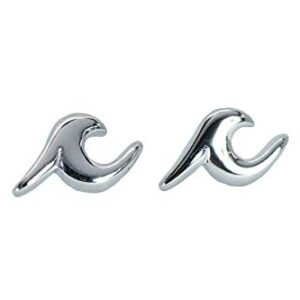 Pura Vida Silver Wave Stud Earring Set - .925 Sterling Silver, Accessory for Women