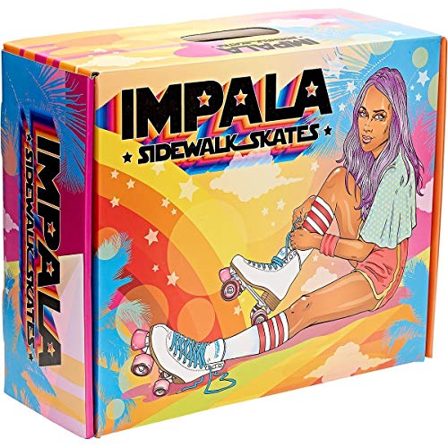 Impala Rollerskates Girl's Impala Quad Skate (Big Kid/Adult) Leopard 5 (US Men's 3, Women's 5) M