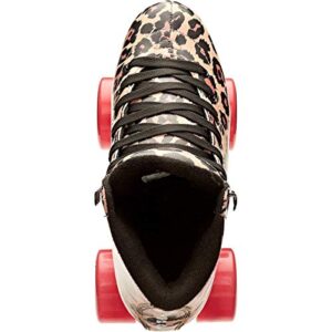 Impala Rollerskates Girl's Impala Quad Skate (Big Kid/Adult) Leopard 5 (US Men's 3, Women's 5) M