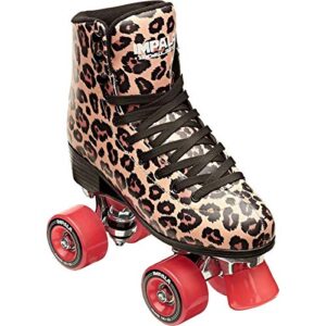 Impala Rollerskates Girl's Impala Quad Skate (Big Kid/Adult) Leopard 5 (US Men's 3, Women's 5) M