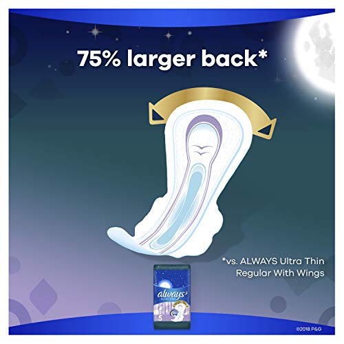 Always Pads Size 5 Ultra Thin 12 Count Xtra-Heavy Overnight