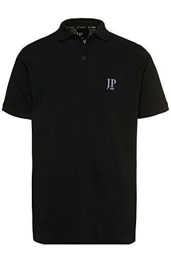 JP 1880 Menswear Big & Tall Plus Size L-8XL 2-Pack Polo Shirts Dark Grey Melange, Black XXXXXX-Large 704317 11