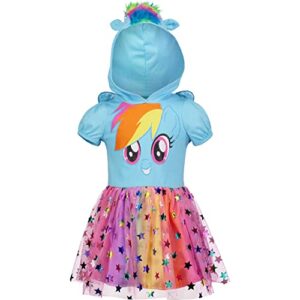 my little pony toddler girls costume short sleeve dress blue 5t