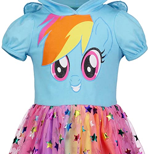 My Little Pony Toddler Girls Costume Short Sleeve Dress Blue 5T