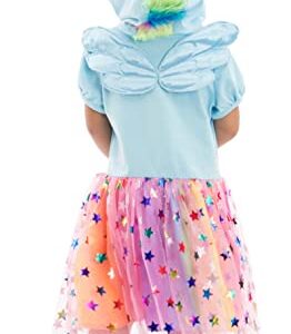 My Little Pony Toddler Girls Costume Short Sleeve Dress Blue 5T