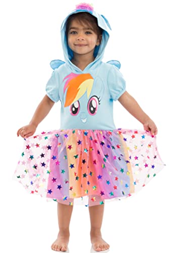 My Little Pony Toddler Girls Costume Short Sleeve Dress Blue 5T