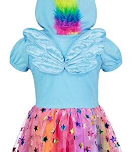 My Little Pony Toddler Girls Costume Short Sleeve Dress Blue 5T