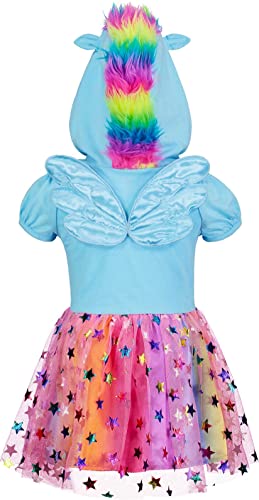 My Little Pony Toddler Girls Costume Short Sleeve Dress Blue 5T